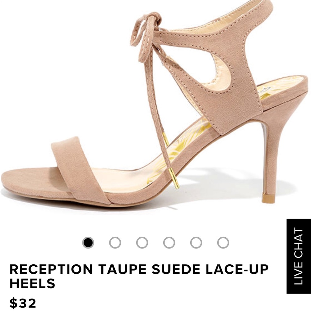 Tan heeled sandals